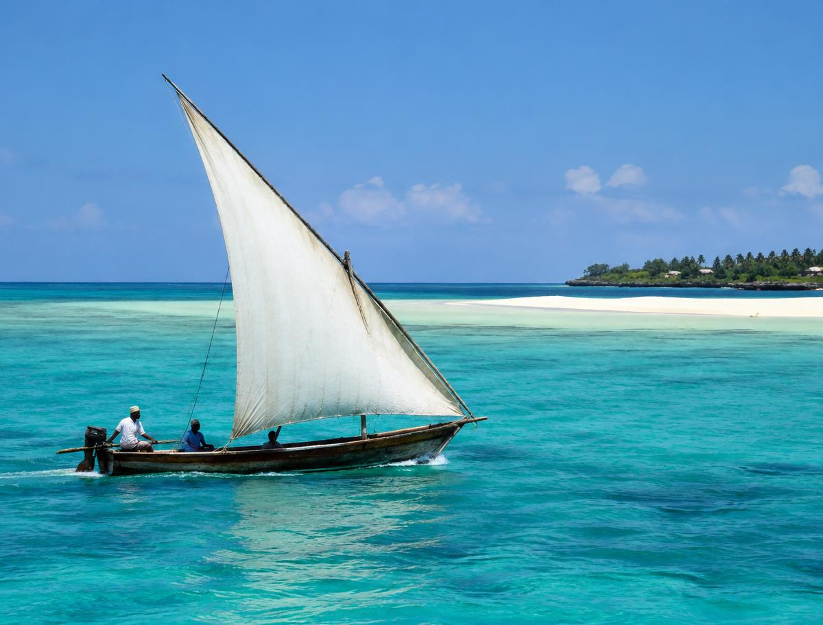 Dhow at sea